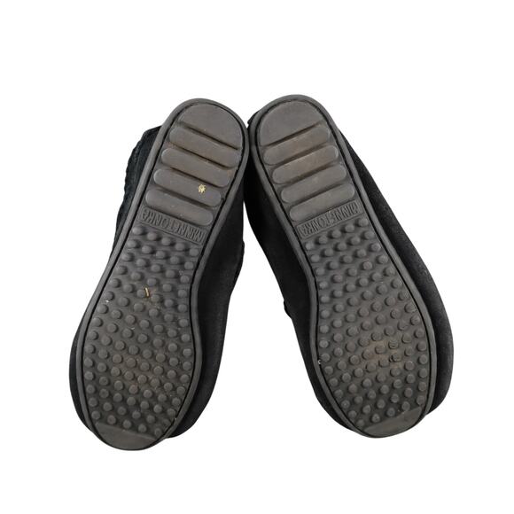 Minnetonka Shoes Womens 8 Moccasin Chukka Ankle Bootie Leather Black Lace Up - Picture 9 of 14